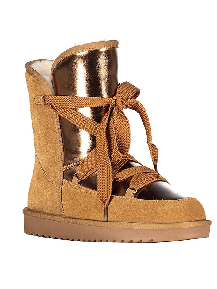 Geographical Norway Kozaki zimowe "Omondor" w kolorze złoto-jasnobrązowym rozmiar: 41