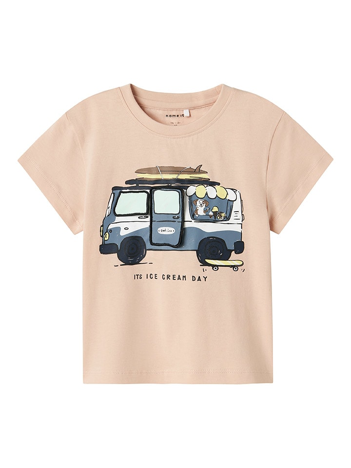 name it Koszulka "Jacques" w kolorze beżowym rozmiar: 92