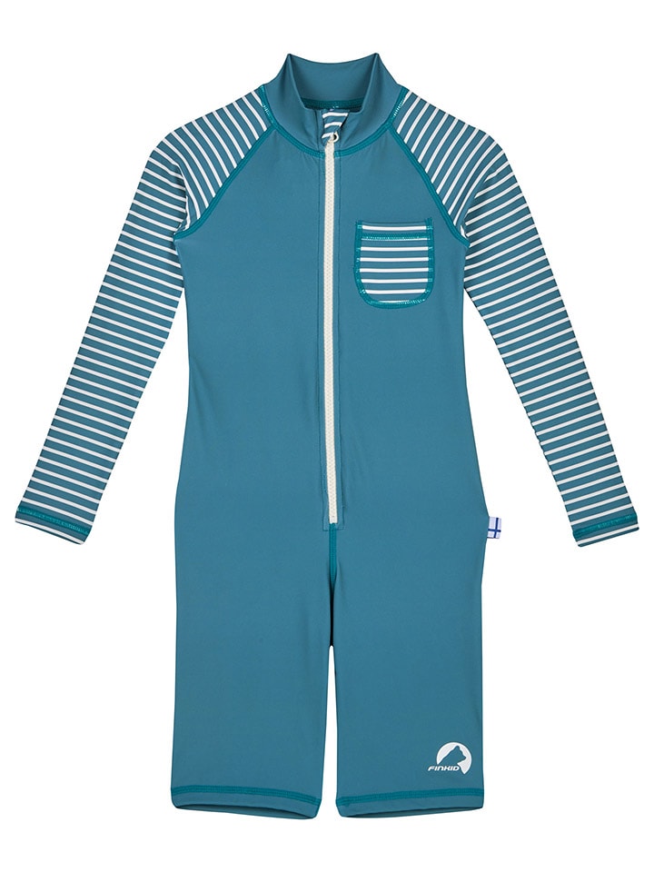 finkid Kombinezon kąpielowy "Kala eko" w kolorze niebieskim rozmiar: 100/110