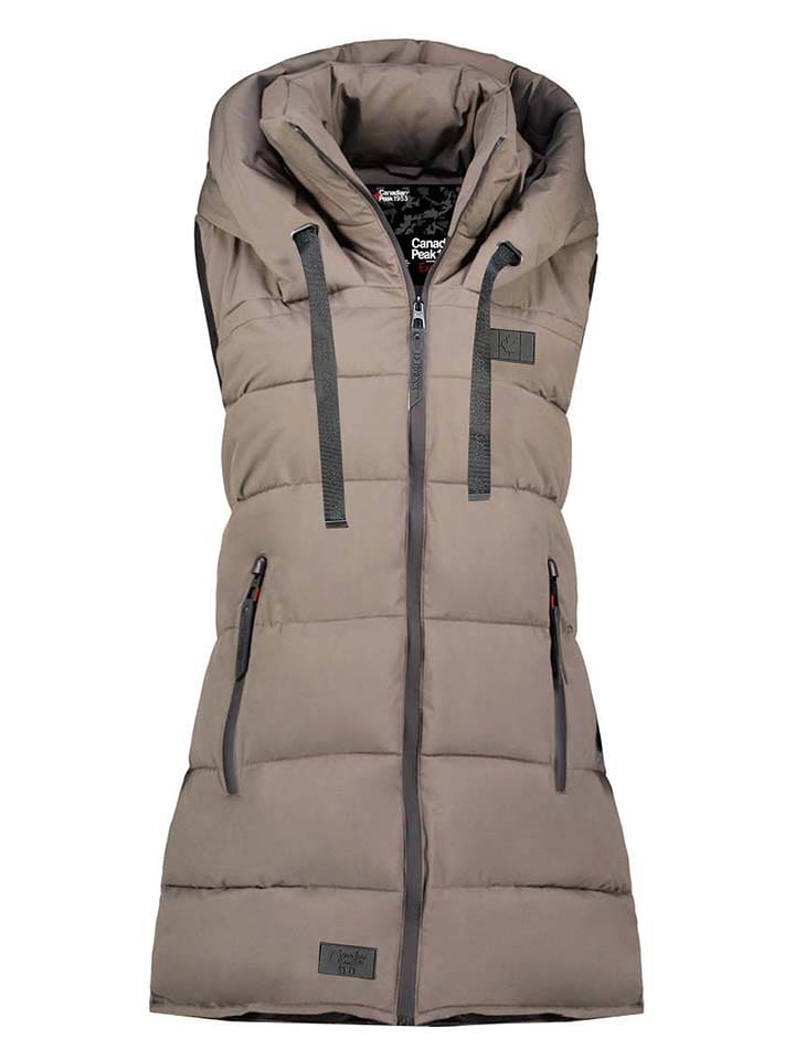 Canadian Peak Kamizelka pikowana "Dolbeak" w kolorze szarobrązowym rozmiar: XXL