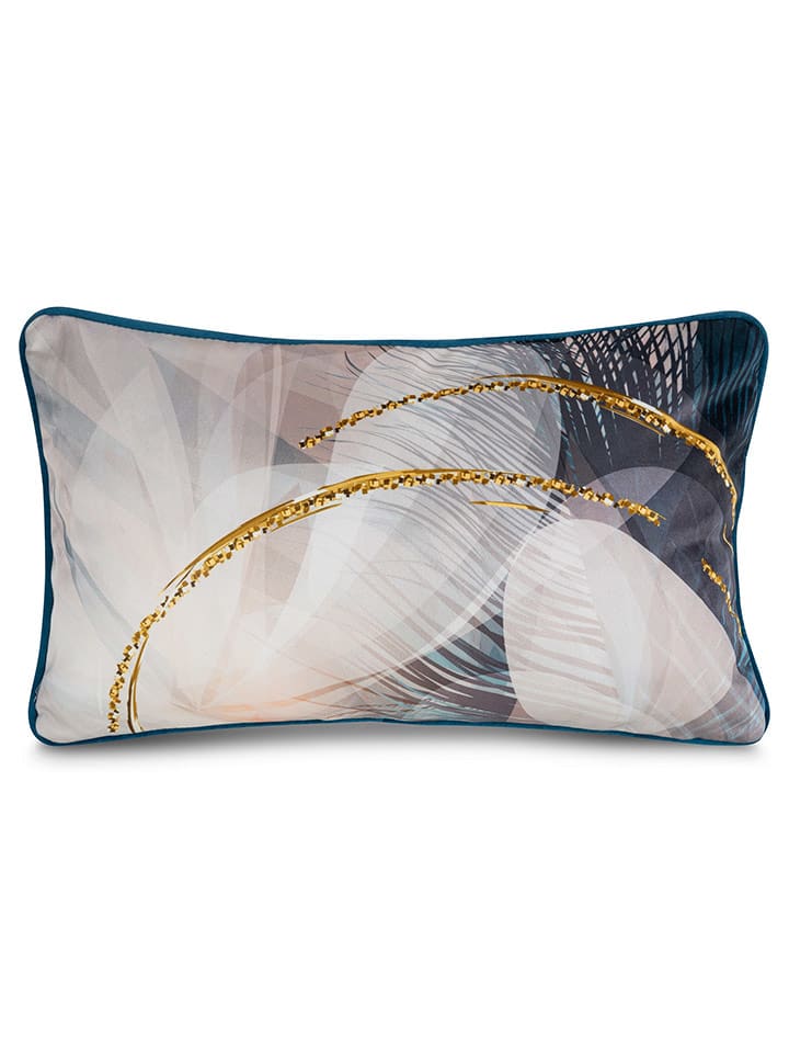 Eva Minge Poduszka "Eva" w kolorze jasnoróżowo-niebieskim rozmiar: 30x50 cm