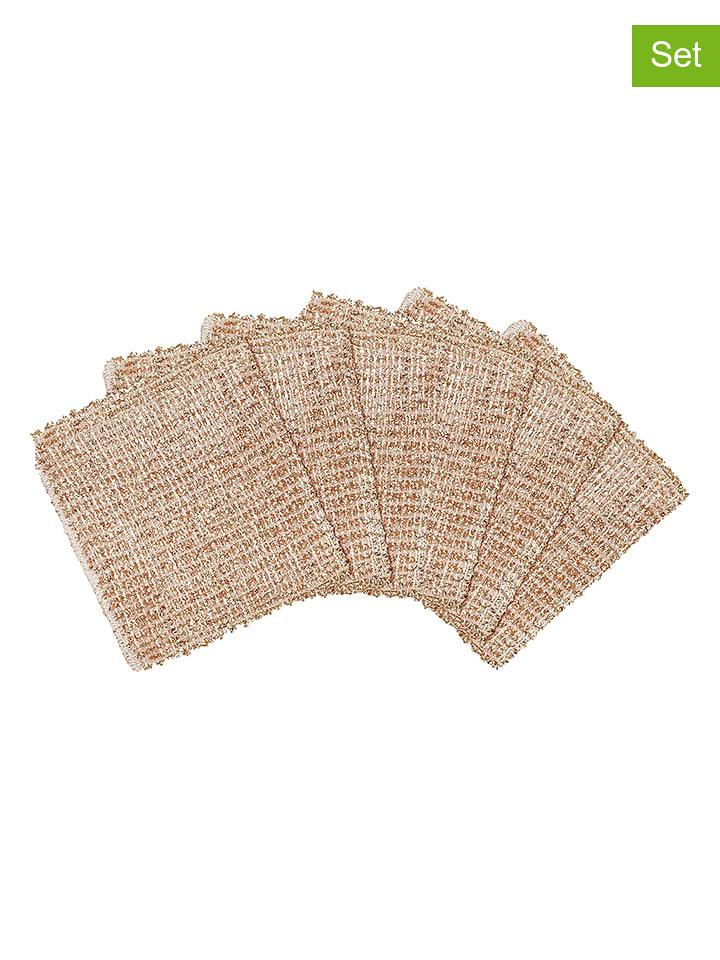 Wenko Myjki (6 szt.) w kolorze beżowym - 16 x 13 cm rozmiar: onesize