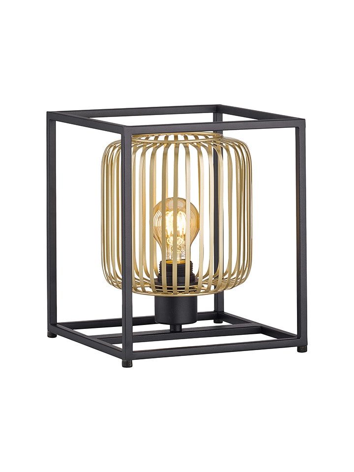 FISCHER & HONSEL Lampa stołowa "Caydo" w kolorze złoto-czarnym - 23 x 26 x 23 cm rozmiar: onesize