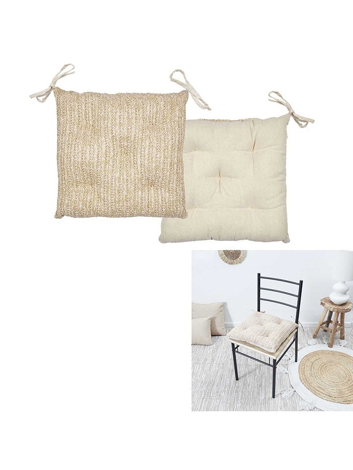 Garden Spirit Poduszka w kolorze beżowym na krzesło - 40 x 40 cm rozmiar: onesize