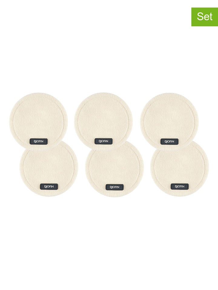 Björn Podstawki (6 szt.) w kolorze kremowym - Ø 10 cm rozmiar: onesize