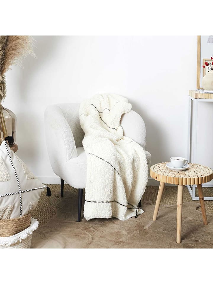 The Home Deco Kids Koc w kolorze białym - 160 x 130 cm rozmiar: onesize