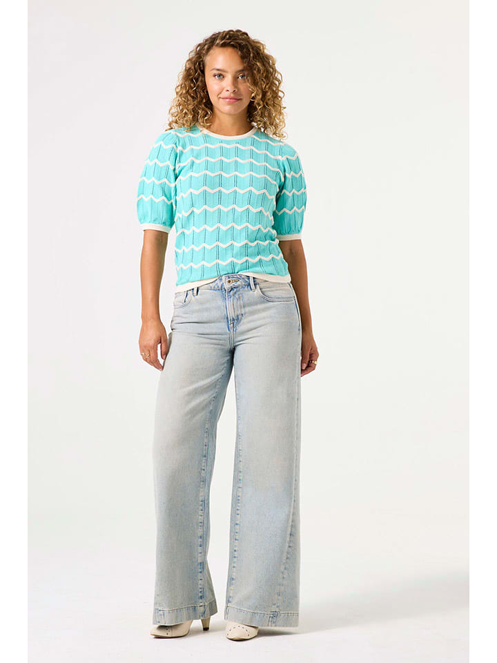 Garcia Sweter w kolorze turkusowym rozmiar: XS