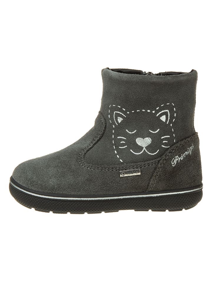 Primigi Skórzane botki w kolorze szarym rozmiar: 24