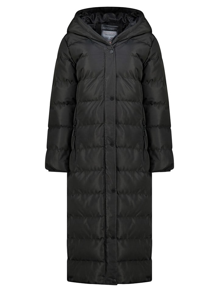 Geographical Norway Płaszcz pikowany "Belen" w kolorze czarnym rozmiar: XL