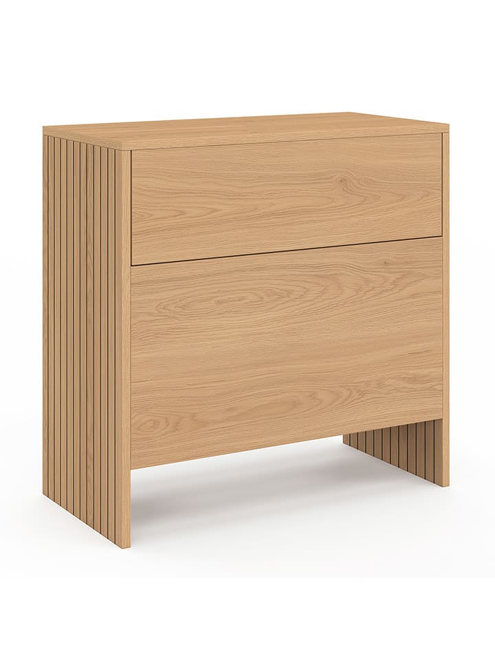 IDOMYA Factory Mini bar "Faustine" w kolorze jasnobrązowym - 50 x 50 x 25 cm rozmiar: onesize