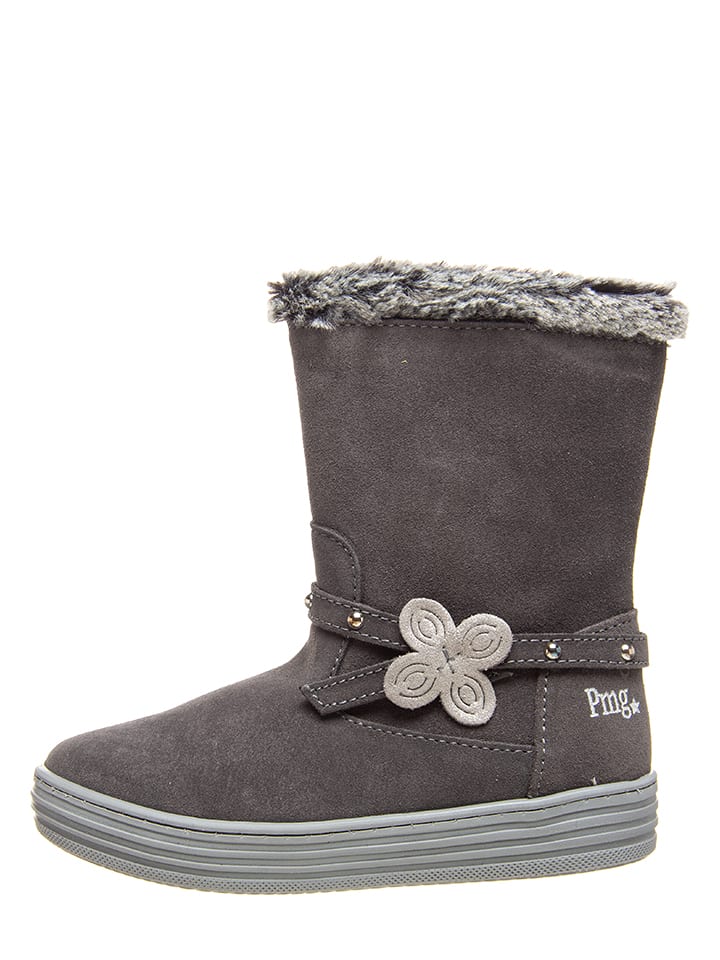 Primigi Skórzane botki w kolorze szarym rozmiar: 32