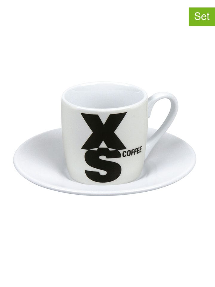 Könitz Filiżanki (2 szt.) "XS" w kolorze białym do espresso - 85 ml rozmiar: onesize