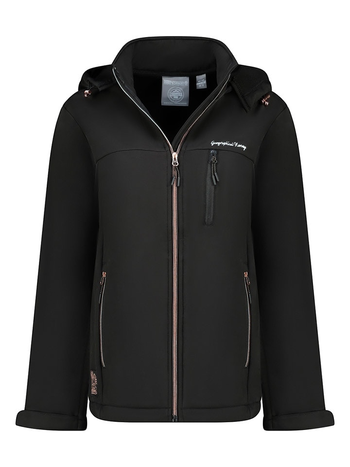 Geographical Norway Kurtka softshellowa "Tounia" w kolorze czarnym rozmiar: L