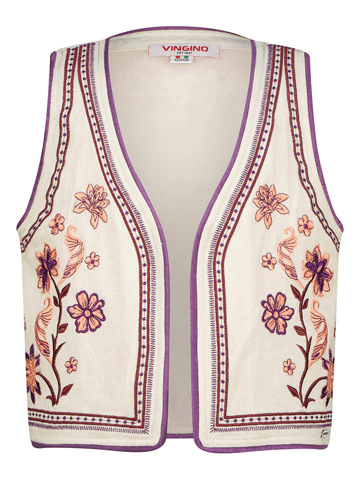 Vingino Kamizelka "Tariqa" w kolorze kremowym rozmiar: 164