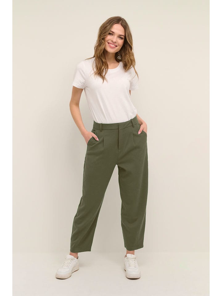 Kaffe Spodnie w kolorze khaki rozmiar: 40