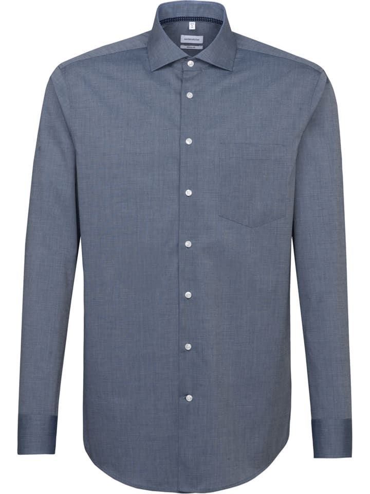 Seidensticker Koszula - Regular fit - w kolorze granatowym rozmiar: 38