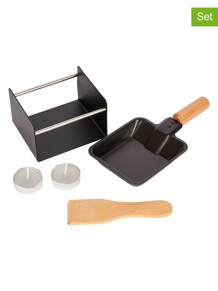 Artesa 5-częściowy zestaw w kolorze czarnym do raclette rozmiar: onesize