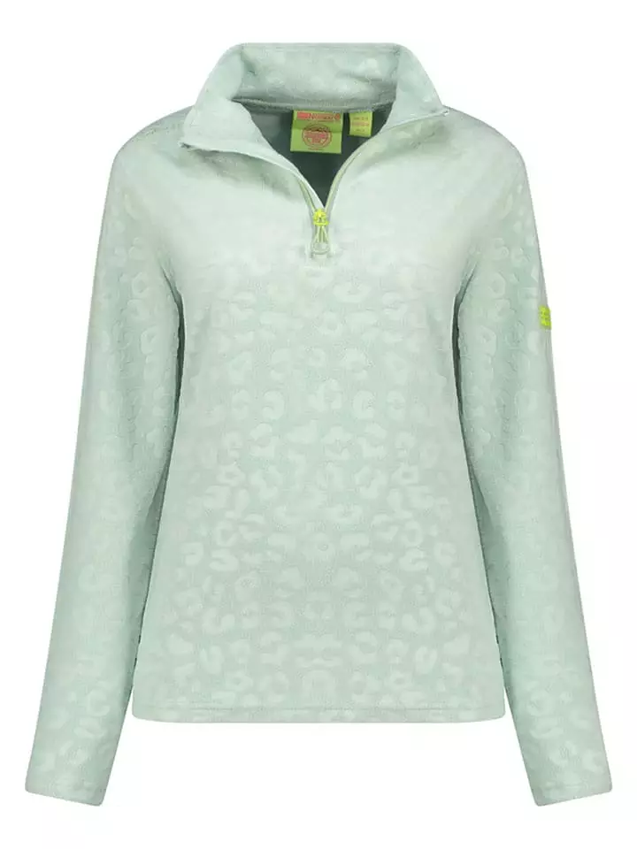 Geographical Norway Bluza polarowa w kolorze zielonym rozmiar: XL