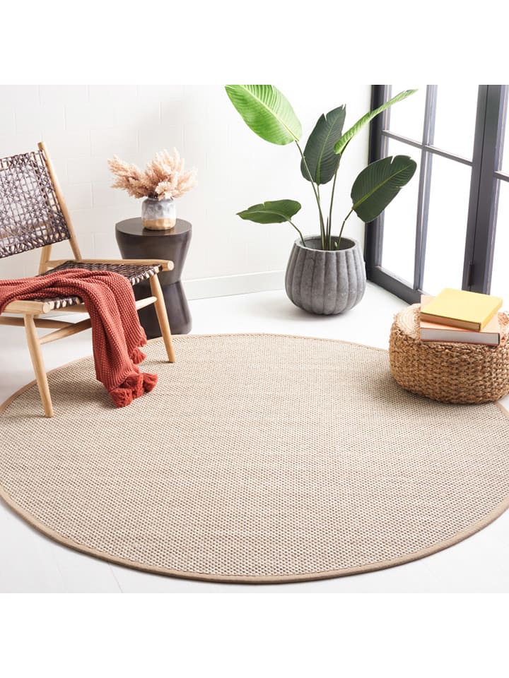 Safavieh Dywan w kolorze beżowym z sizalu rozmiar: 183x183 cm