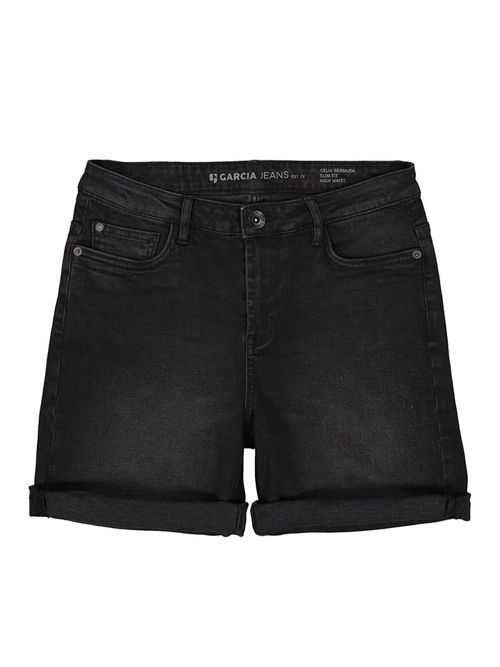 Garcia Szorty dżinsowe "Celia" w kolorze antracytowym rozmiar: W27
