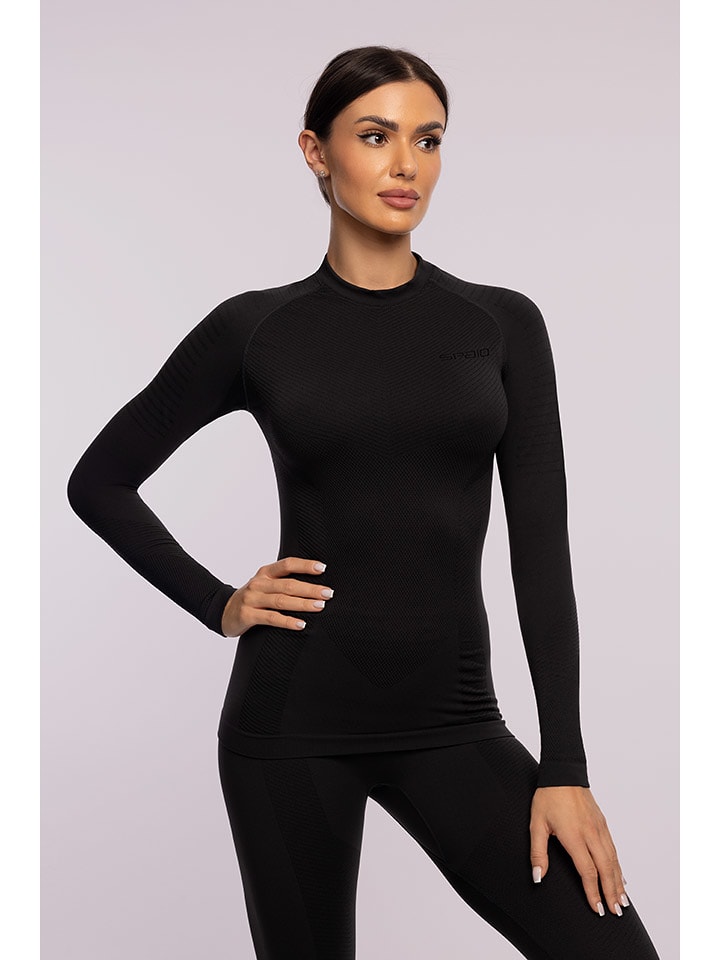 Spaio Koszulka termiczna "Play" w kolorze czarnym rozmiar: S