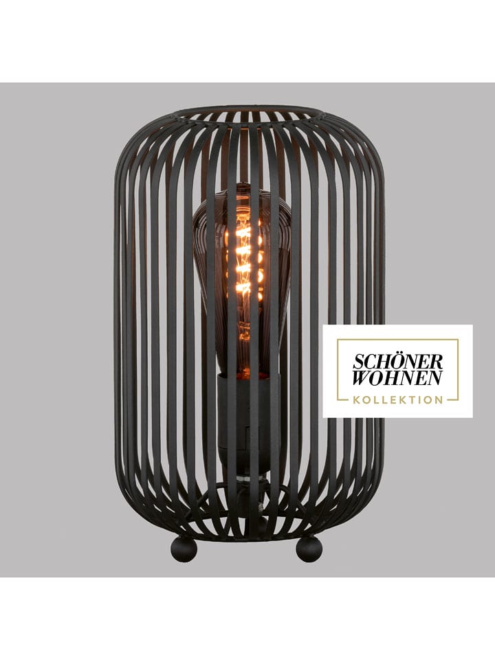 FH Lighting Lampa stołowa "Cage" w kolorze czarnym - wys. 25 x Ø 16 cm rozmiar: onesize