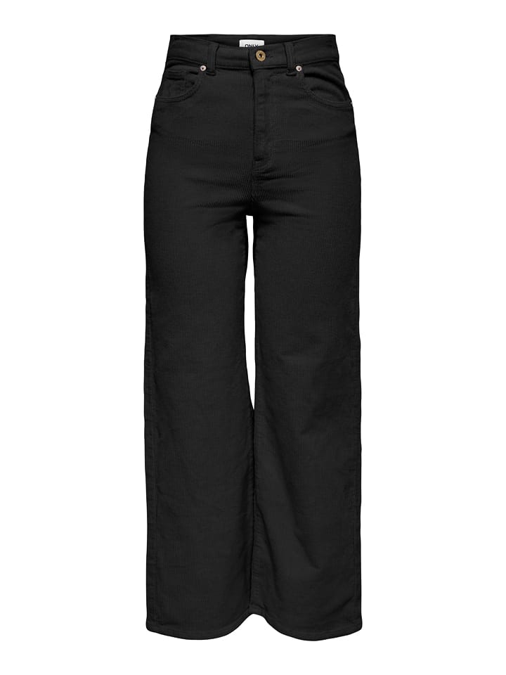 ONLY Carmakoma Spodnie sztruksowe w kolorze czarnym rozmiar: 46/L32