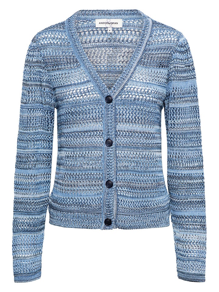 &Co Woman Kardigan "Babette" w kolorze błękitnym rozmiar: L