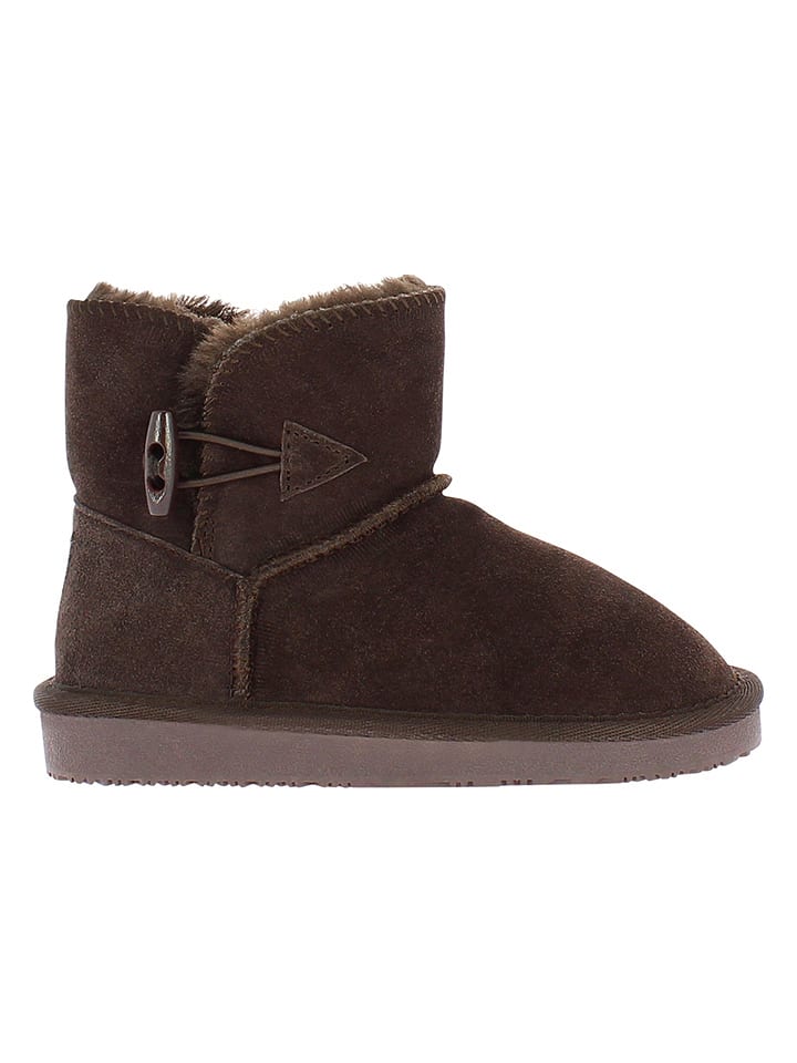 NICEBAY Skórzane botki "Trent" w kolorze brązowym rozmiar: 33