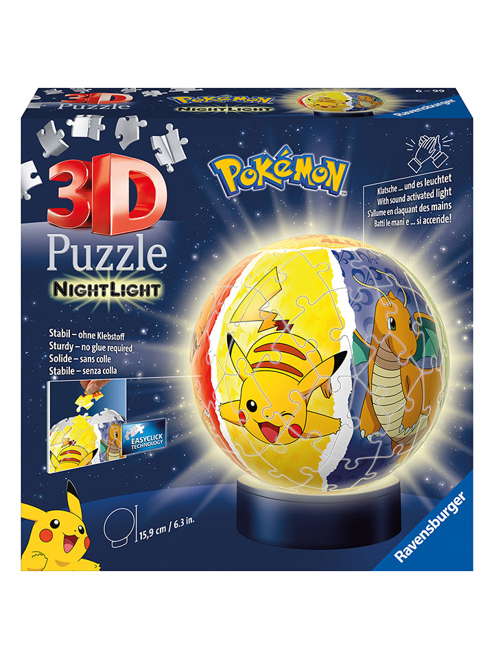 Ravensburger 72-częściowe puzzle 3D "Nightlight Pokémon" - 6+ rozmiar: onesize
