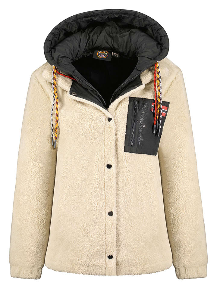 Geographical Norway Kurtka pluszowa "Ugovanah" w kolorze beżowym rozmiar: XXL