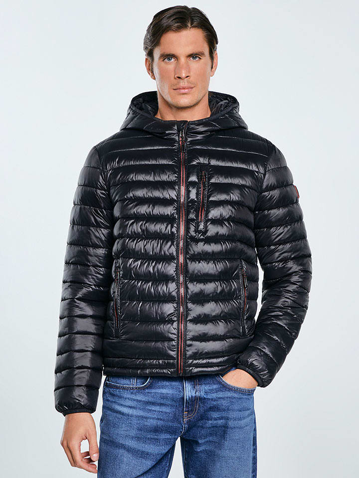 BIG STAR Kurtka pikowana w kolorze czarnym rozmiar: M