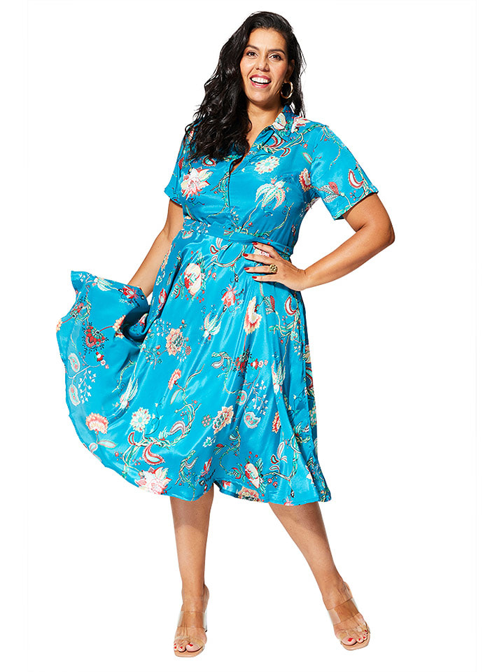 Aller Simplement Sukienka w kolorze niebieskim rozmiar: 50/52