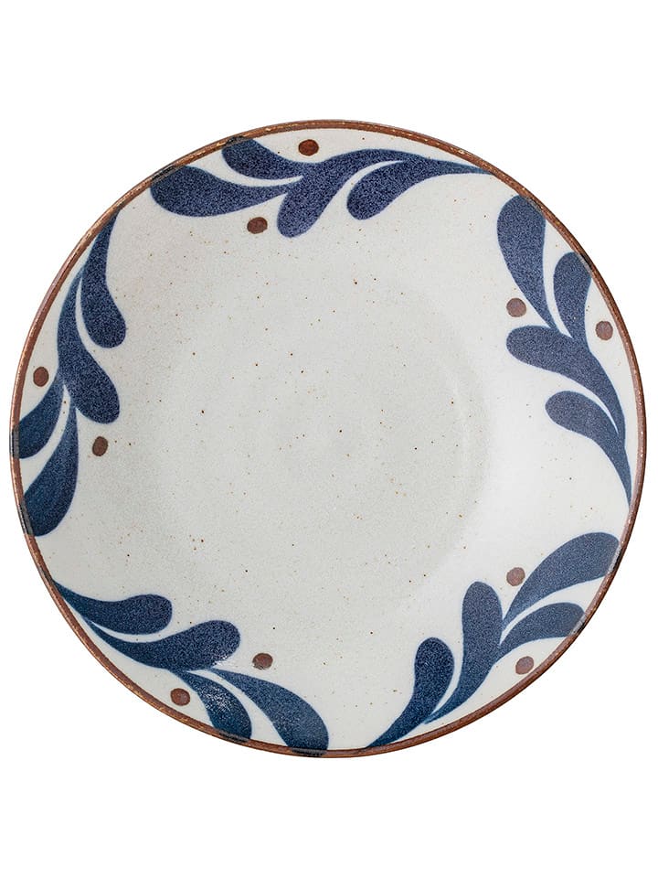 Bloomingville Talerz głęboki "Camellia" w kolorze niebiesko-białym - Ø 22 cm rozmiar: onesize