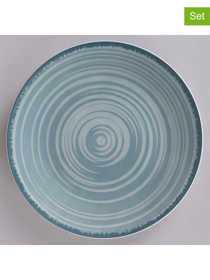 Villa d´Este Talerze obiadowe (6 szt.) "Baita" w kolorze miętowym - Ø 27 cm rozmiar: onesize