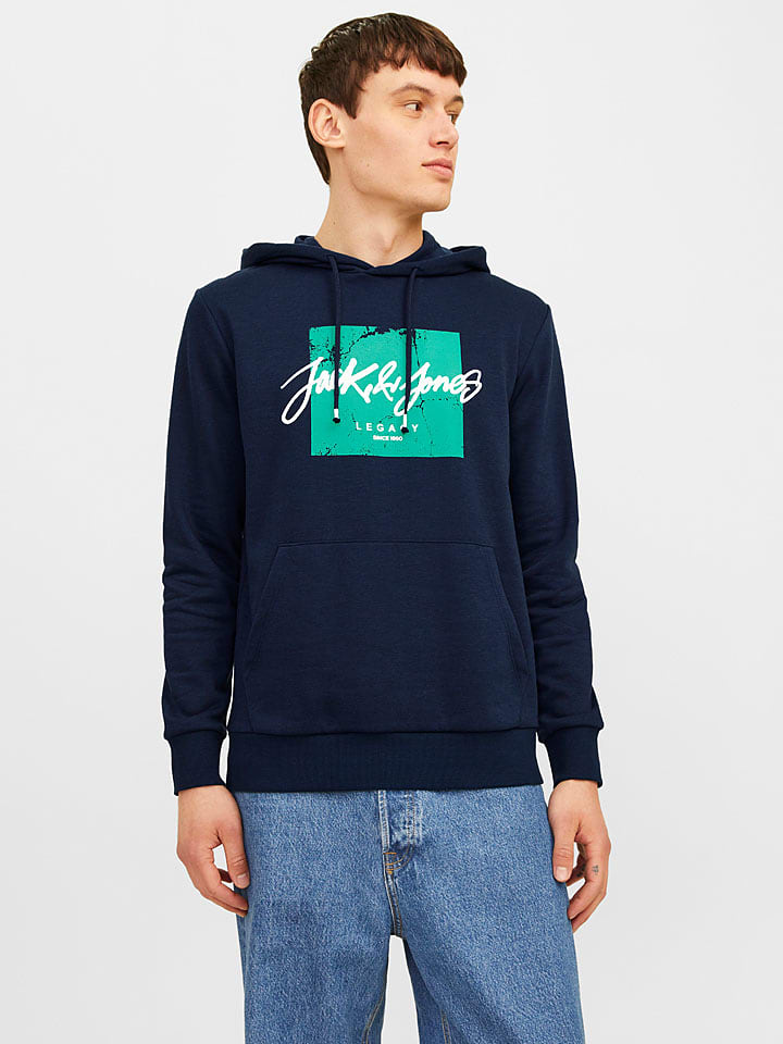 Jack & Jones Bluza "Whitley" w kolorze granatowym rozmiar: M