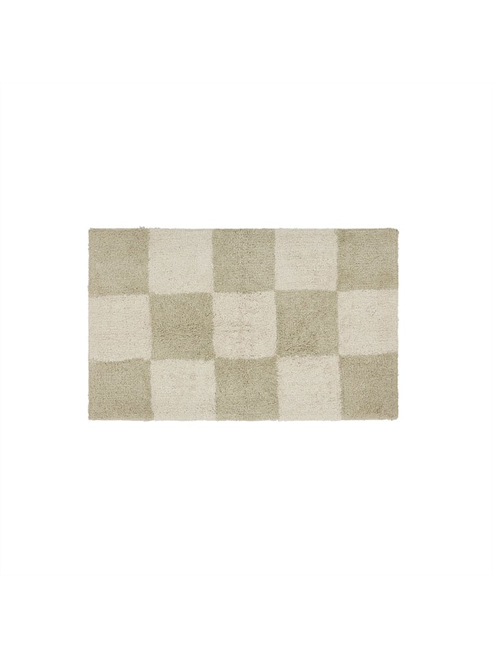 OYOY living design Dywan "Chess" w kolorze kremowo-beżowym - 80 x 48 cm rozmiar: onesize