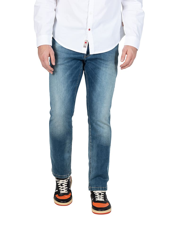 Timezone Dżinsy "Eduardo" - Slim fit - w kolorze niebieskim rozmiar: W38/L32