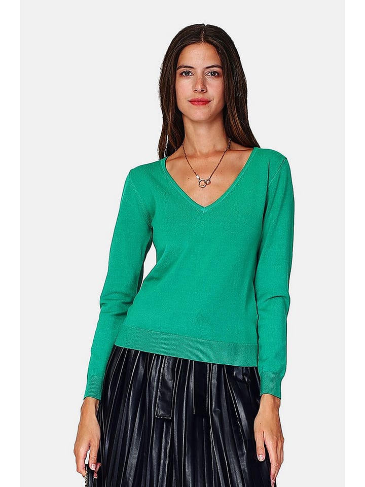 William de Faye Sweter w kolorze zielonym rozmiar: 40