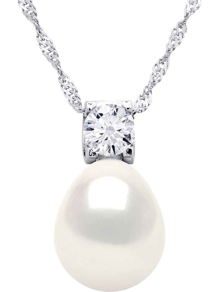 Pearline Srebrny naszyjnik z perłą - dł. 42 cm rozmiar: onesize