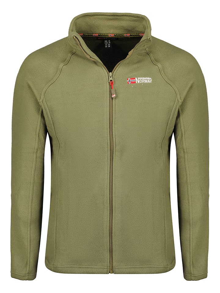 Geographical Norway Kurtka polarowa "Tug" w kolorze zielonym rozmiar: XL