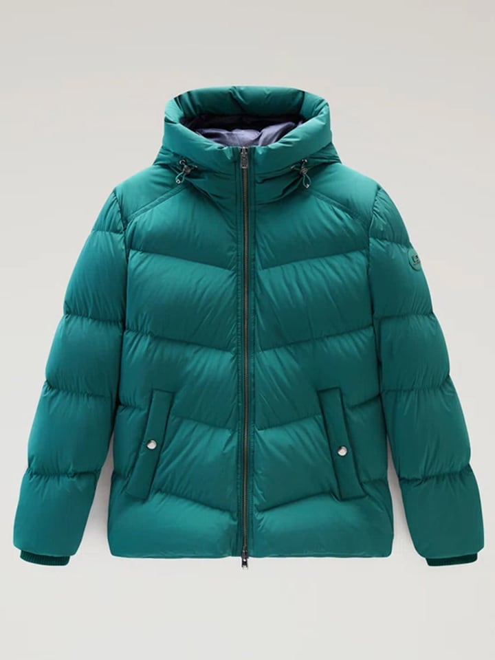 Woolrich Kurtka puchowa w kolorze morskim rozmiar: M