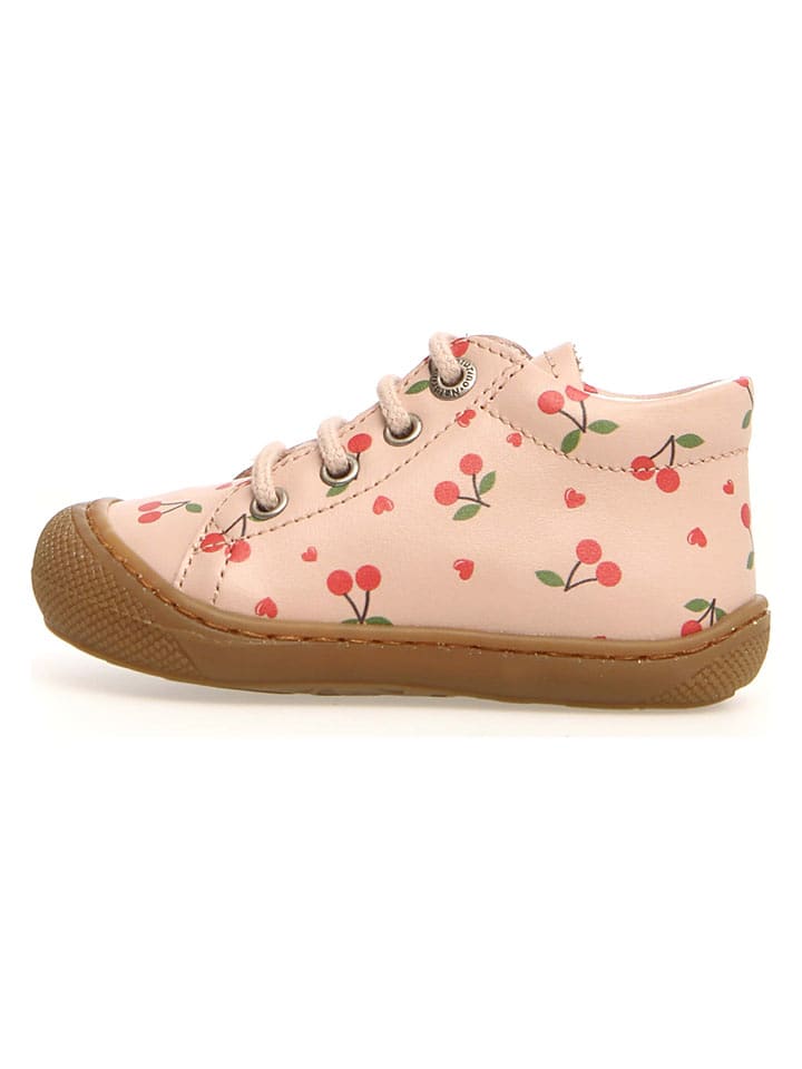 Naturino Skórzane buty "Cocoon" w kolorze jasnoróżowym do nauki chodzenia rozmiar: 19