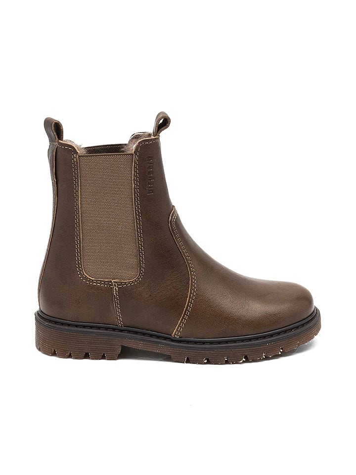 bisgaard Skórzane sztyblety "Neel" w kolorze brązowym rozmiar: 34