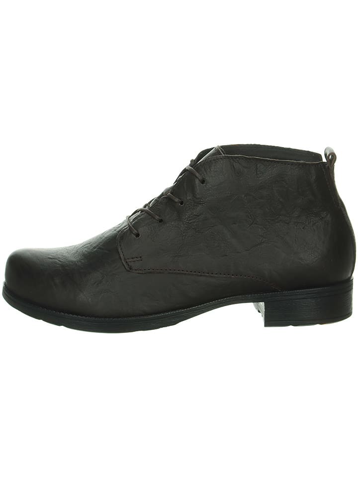 Think! Skórzane trzewiki w kolorze czarnym rozmiar: 39