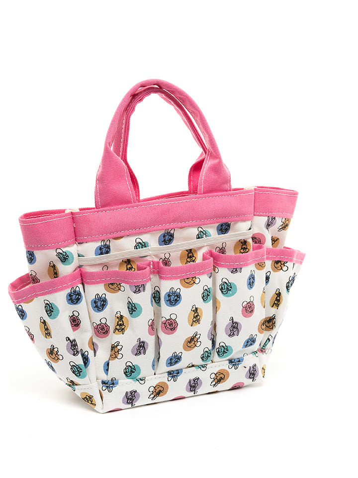 Disney Torba "Micky and Friends" w kolorze różowo-białym ze wzorem na narzędzia rozmiar: onesize