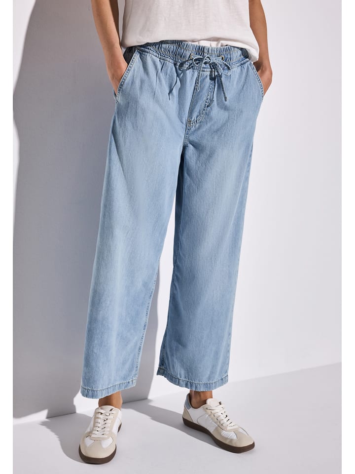 Street One Spodnie w kolorze błękitnym rozmiar: W32/L26