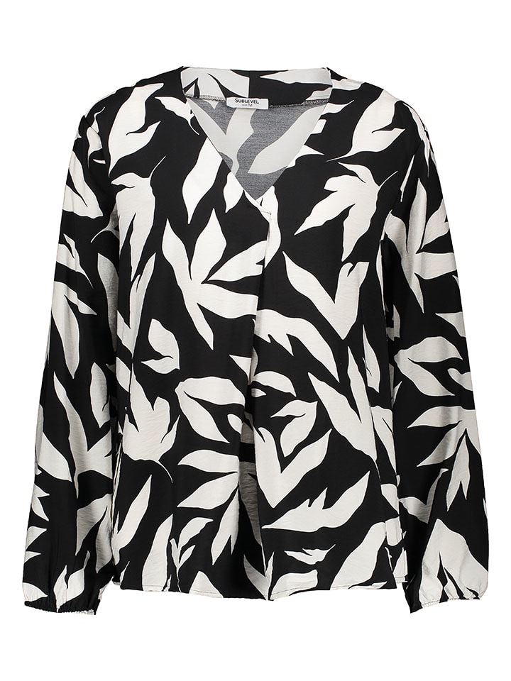 Sublevel Bluzka w kolorze czarno-białym rozmiar: M