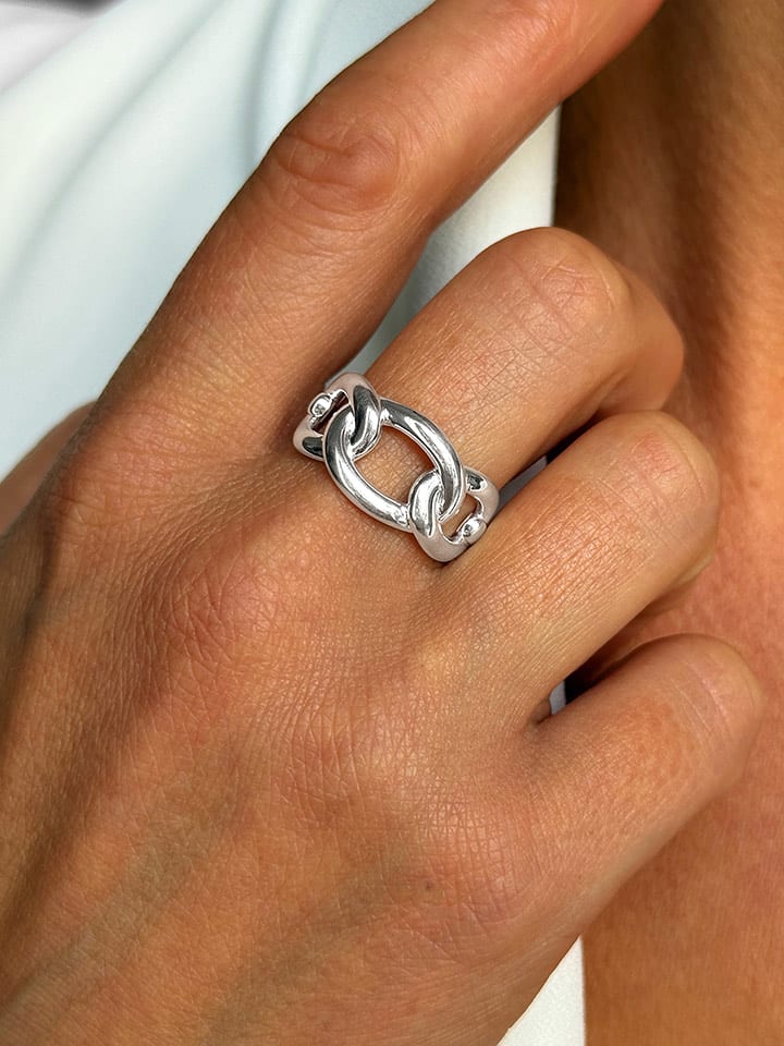 DI GIORGIO Srebrny pierścionek rozmiar: 54