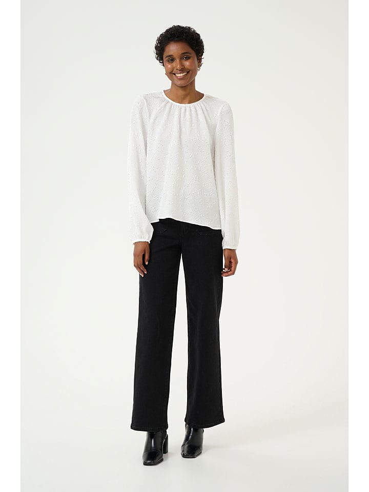 Kaffe Bluzka "Lauren" w kolorze białym rozmiar: 40